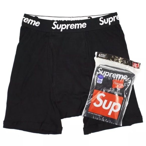 Black supreme shop boxers