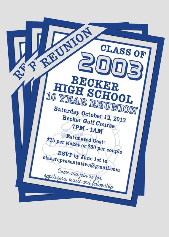 reunion invitation