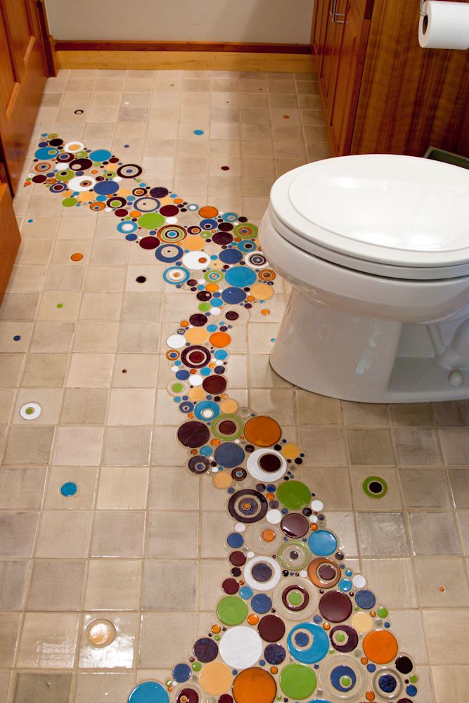 245 Best Bubble Circular Tile Patterns Images On Pinterest Tile Company Hand Made Ceramic Tiles By Mercury Mosaics Bubbling Bath Floor
