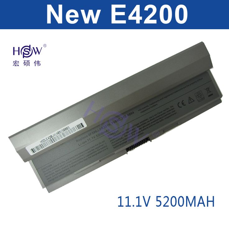 HSW <b>5200MAH</b> 6cells <b>battery for</b> Dell Latitude E4200,E4200n ...