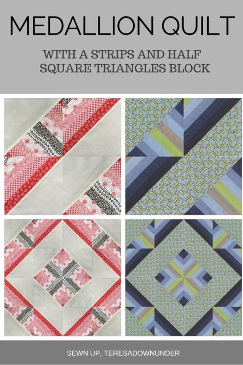 Medallion quilt free pattern Medallion quilt, Half square triangles and Free pattern