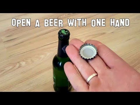 Bierflasche mit muschi öffnen