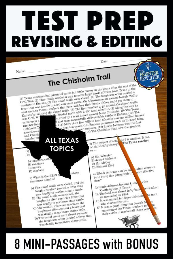 Revising And Editing Passages Test Prep Upper Elementary