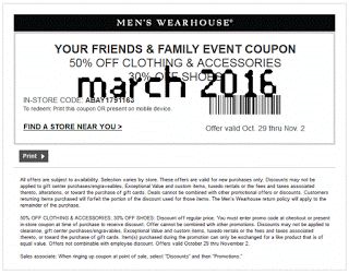 Free Printable Coupons: Men's Wearhouse Coupons | Mens wearhouse, Free printable coupons, Coupons