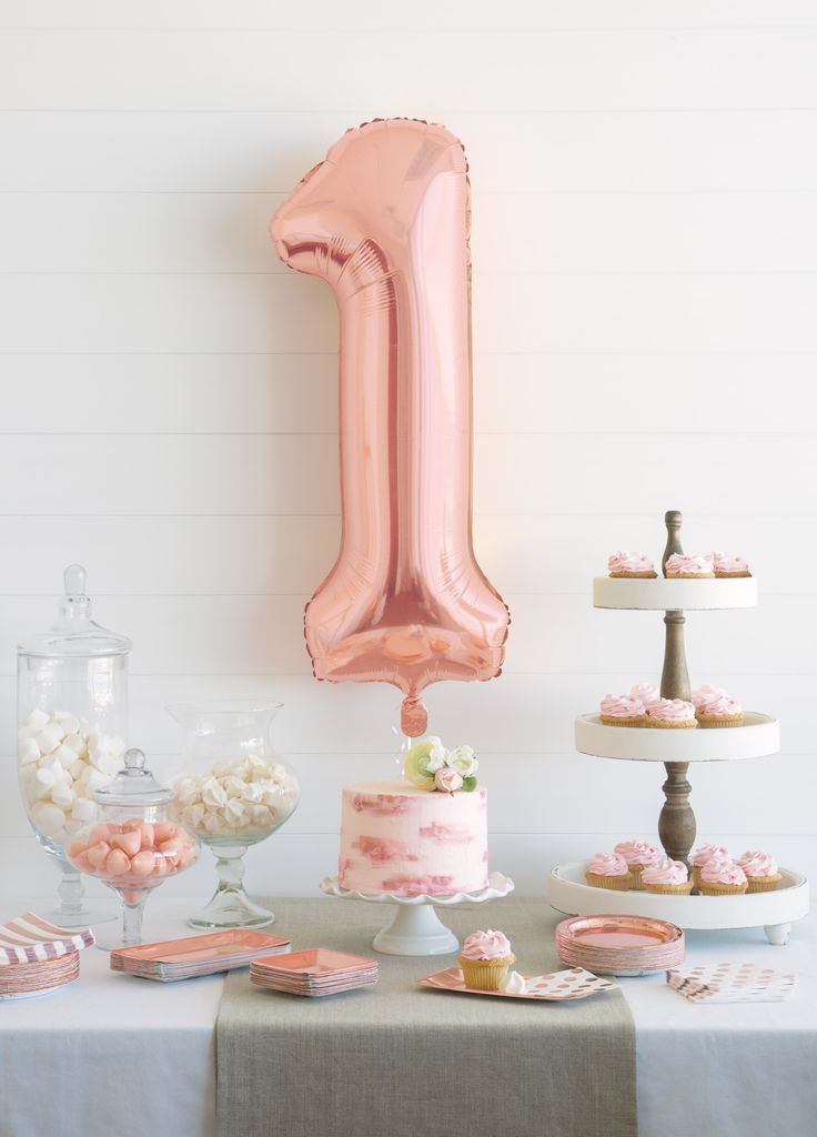 Thème déco 1 an fille rose gold tendance 1anFille BirthdayParty Thème déco 1 an fille rose gold tendance 1anFille BirthdayParty