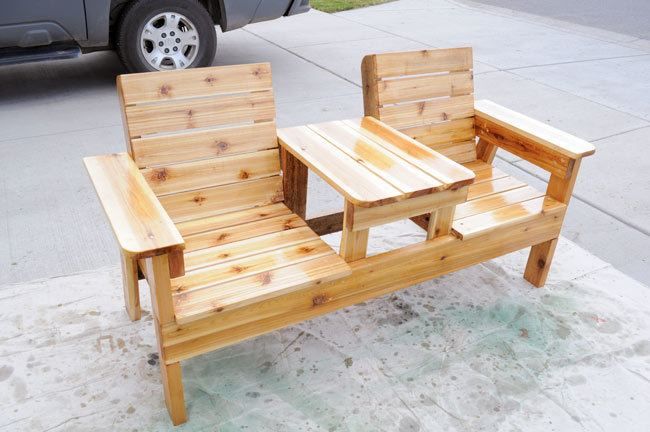 Free Patio Chair Plans How To Build A Double Bench With Table Outdoor Furniture Wood Diy Free Patio Chair Plans How To Build A, Outdoor Wooden Furniture Plans Free