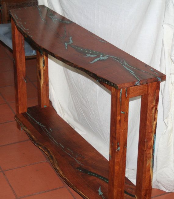furniture making ideas. mesquite sofa table using turquoise paste and stones on etsy 106000 furniture makingfurniture making ideas t