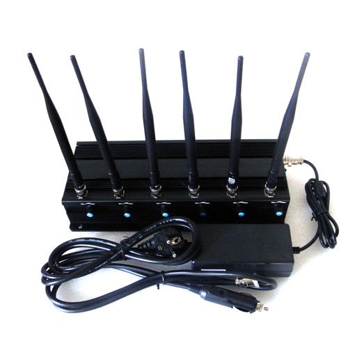 Cell phone camera jammer | Plus 6 Antennas Portable Cell Phone Jammer with 8000Mah big battery working 2.5hours