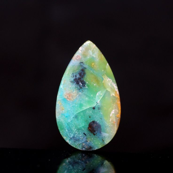Blue Opal Wood coper rare cabochons