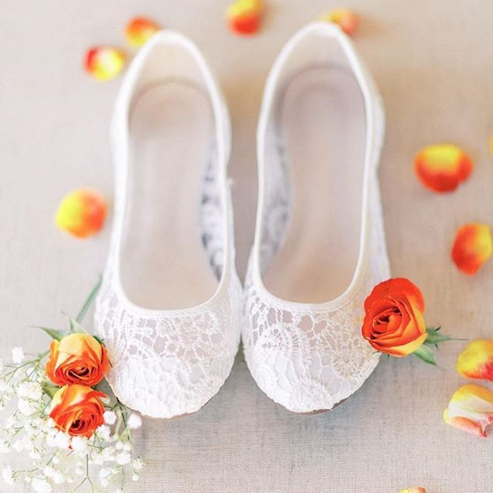 Crochet Ballet Flats Style Clynn31 White 10w Davids Bridal