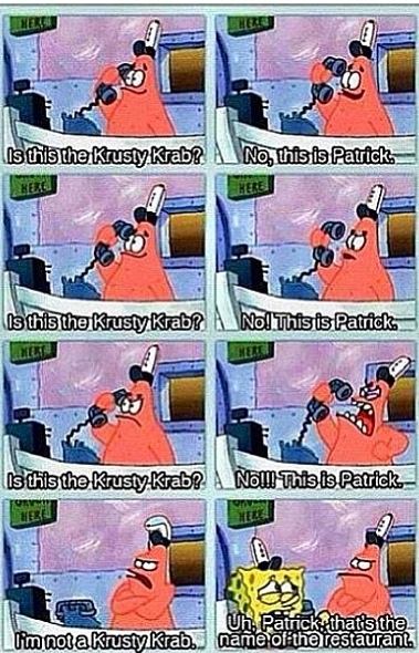 This is Sparta – With Patrick Funny jokes, Funny animal quotes, Spongebob funny