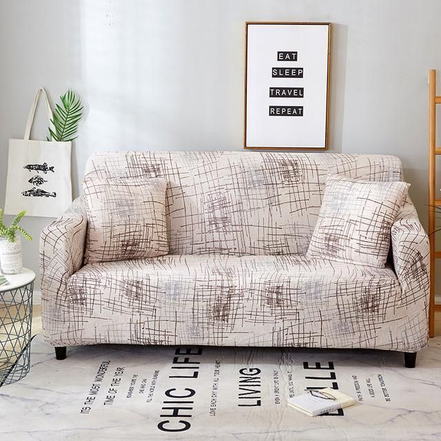 Details about / Floral Printing Couch Covers Elastic Sofa Covers For Living Room Chair Protector