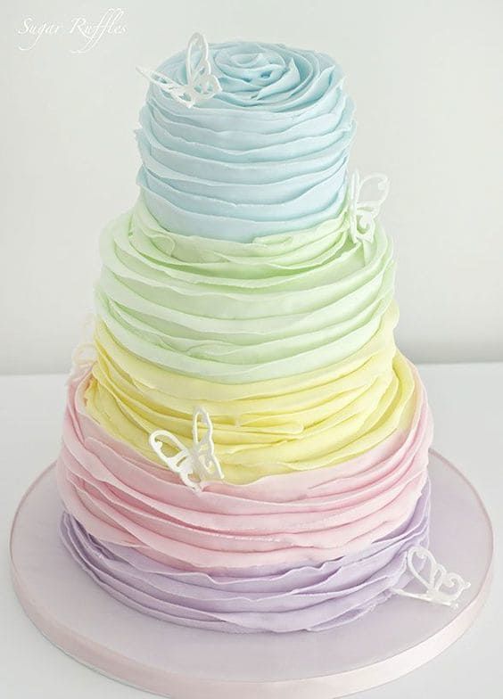 Bright Multi Colour Unusual Wedding Cakes Bright Multi Colour Unusual Wedding Cakes