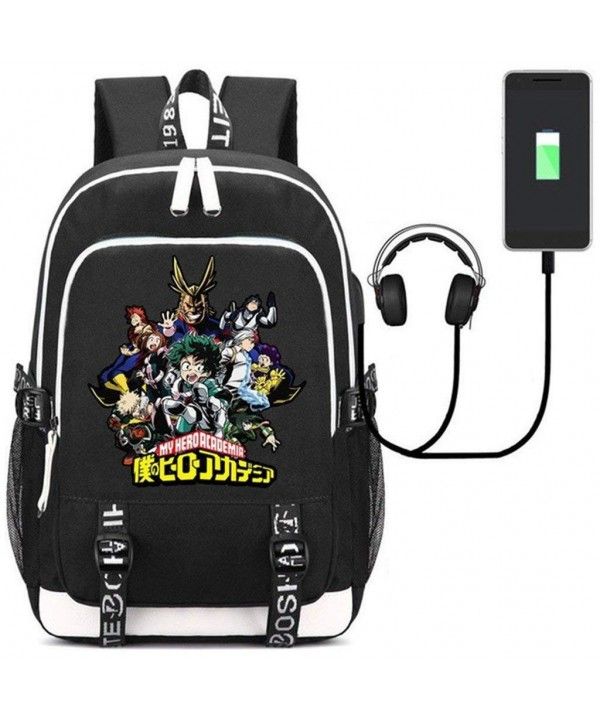 Funnyy Boku No Hero Academi Izuku Midoriya Multifunctional Laptop Bag Portable One Shoulder Shockproof Backpack Black Funnyy Boku No Hero Academi Izuku Midoriya Multifunctional Laptop Bag Portable One Shoulder Shockproof Backpack Black
