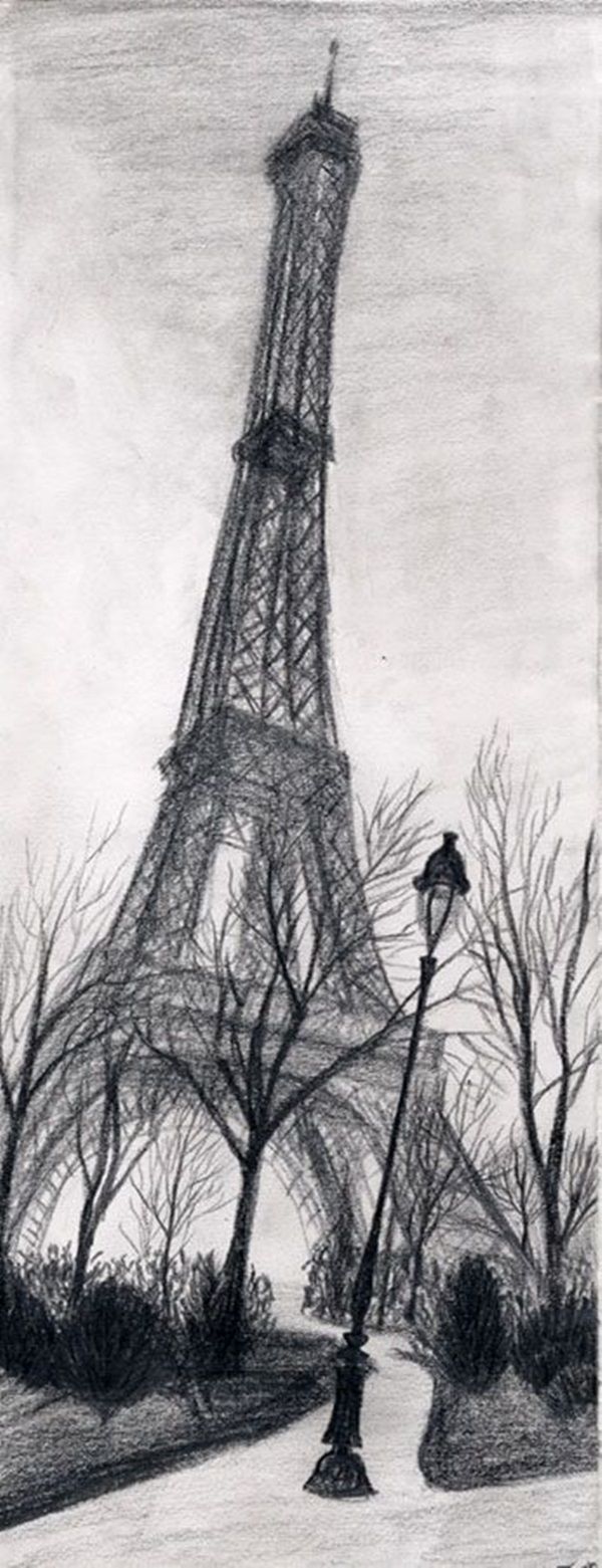 70 easy and beautiful eiffel tower drawing and sketches sketches pinterest drawings eiffel tower drawing and art drawings