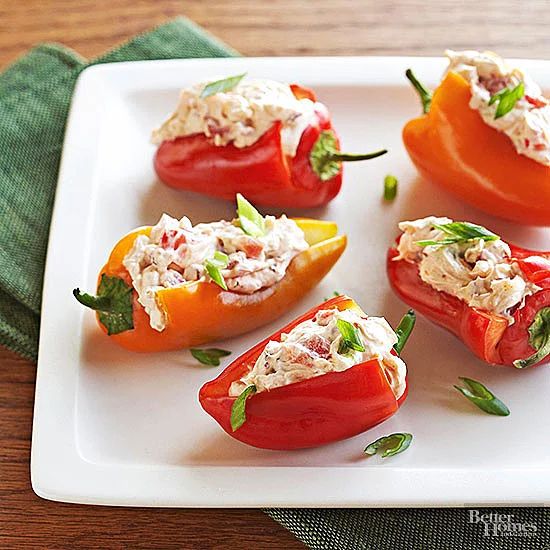 Grilled Mini Sweet Peppers with Goat Cheese Recipe Recipes, Stuffed sweet pepper