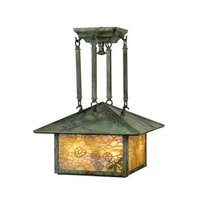 meyda tiffany lotus leaf and dragonfly 4 light semi flush lotus flush mount ceiling light
