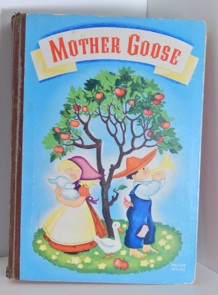 Vintage Mother Goose Complete Book of Nursery Rhymes 1941 Illustrations