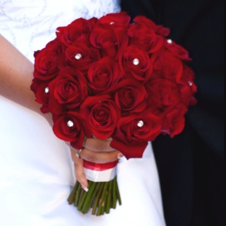 Red Rose Wedding Bouquet With Diamonds Red Rose Wedding Bouquet With Diamonds Flowers Bouquets