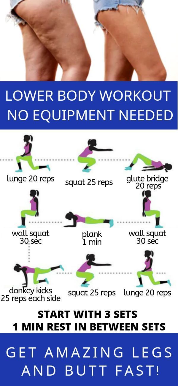 Lower body workout. No equipment needed. Lower body workout. No equipment needed.