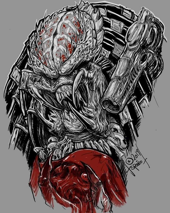 Predator Tattoo done by Nathaldron on DeviantArt