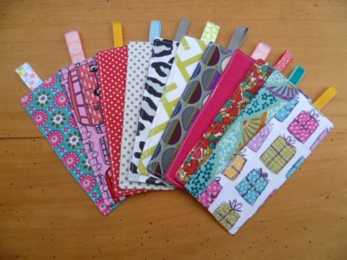marques-pages en tissu, tuto inside