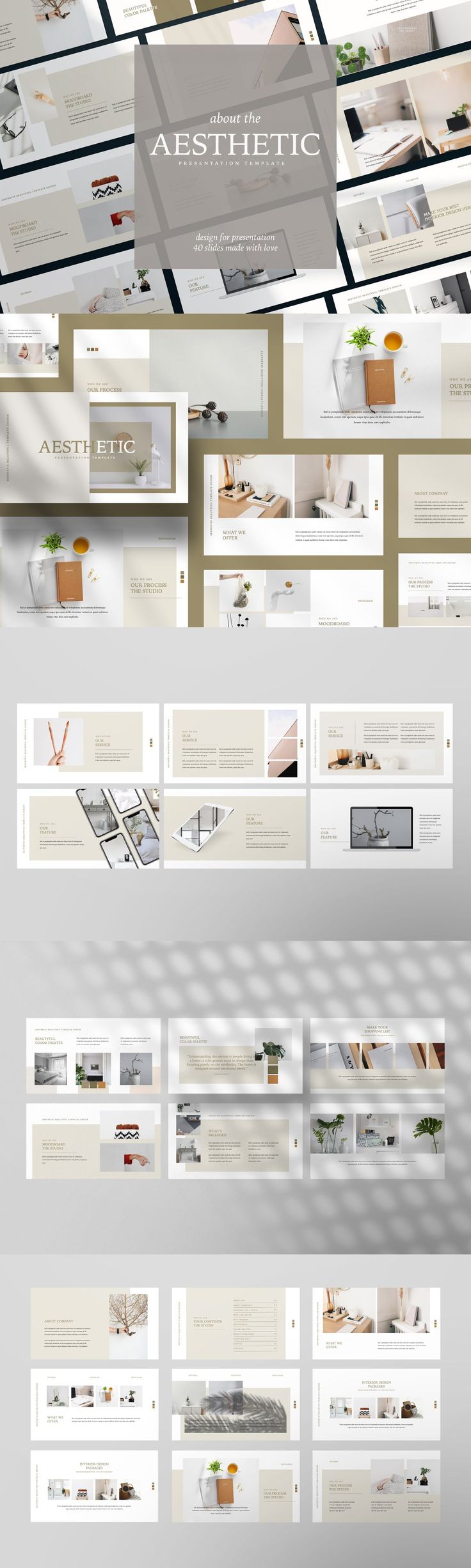 Aesthetic Google Slide Template | Powerpoint presentation ... Aesthetic Google Slide Template | Powerpoint presentation ...