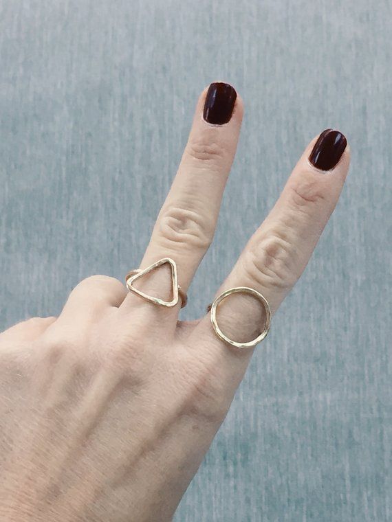 Karma Ring Gold Karma Ring Geometric Ring Geometric Gold With Images Unique Handmade Ring Geometric Ring Gold Rings