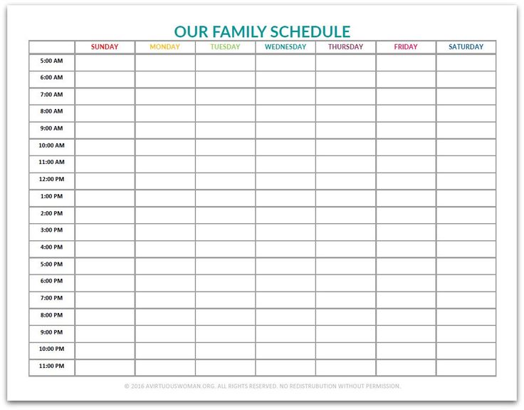 PDF Our Family Schedule Chart Family schedule, Schedule template PDF Our Family Schedule Chart Family schedule, Schedule template