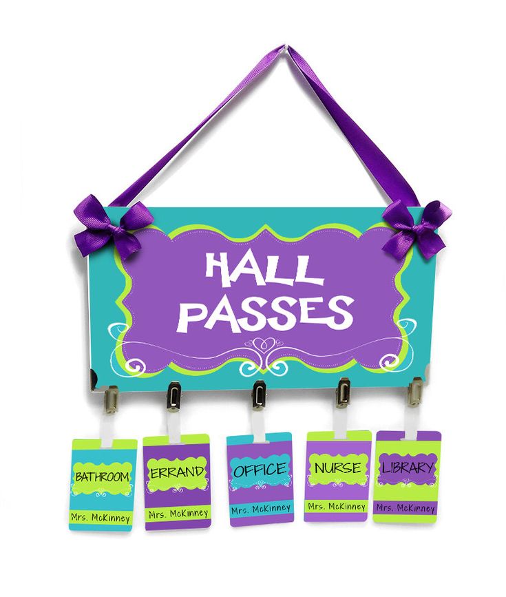 restroom pass template