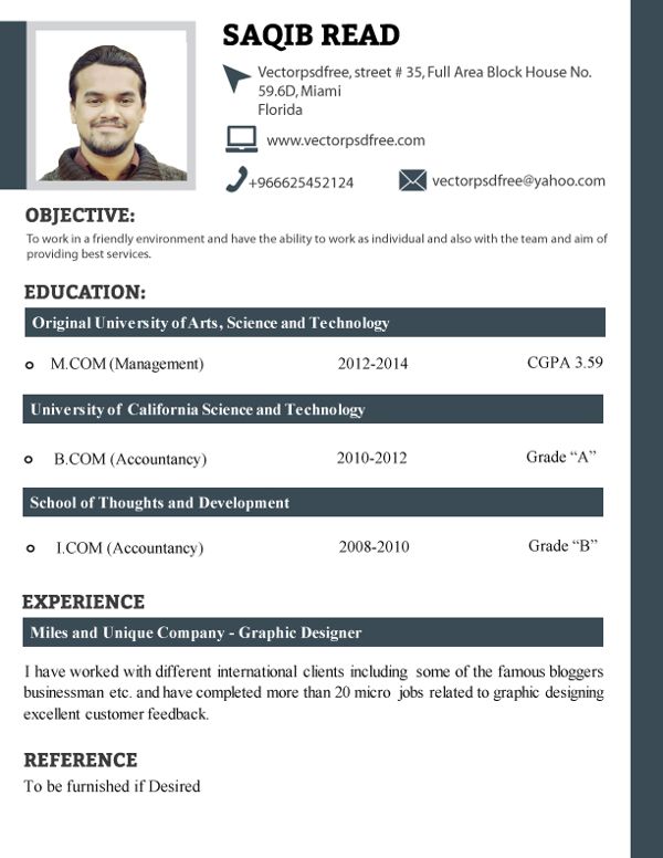 37 best Free Resume Templates images on Pinterest Resume - free resume samples 2014 37 best Free Resume Templates images on Pinterest Resume - free resume samples 2014