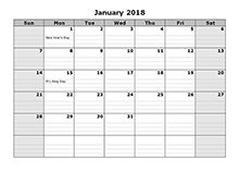 176 best calendar images on pinterest january calendar free january 2018 word calendar