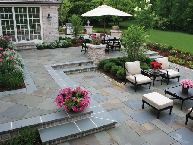 true blue bluestone steps full color bluestone in both cut tiles and an ashlar pattern - Bluestone Patio Ideas true blue bluestone steps full color bluestone in both cut tiles and an ashlar pattern - Bluestone Patio Ideas