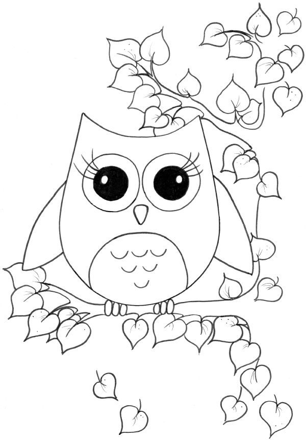 owl coloring pages for kids … | okuloncesi | Pinte… owl coloring pages for kids … | okuloncesi | Pinte…