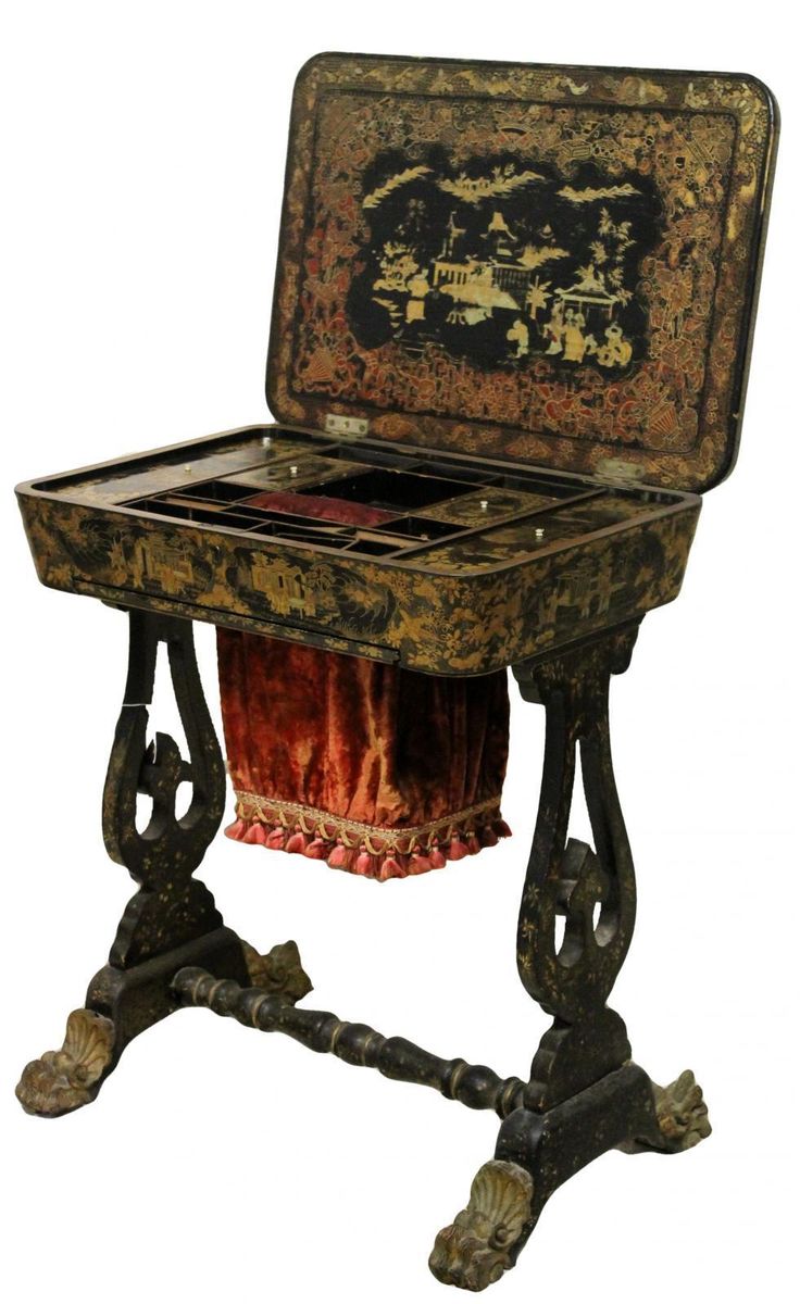 67 Best Beautiful Antique Furniture Images On Pinterest Antique Victorian Japanned Work Table | Looking For Antiques - 67 Best Beautiful Antique Furniture Images On Pinterest Antique