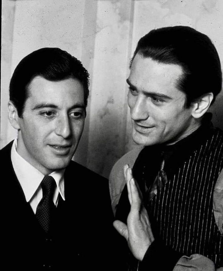 Al Pacino&Robert DeNiro | Al pacino, The godfather, Godfather movie