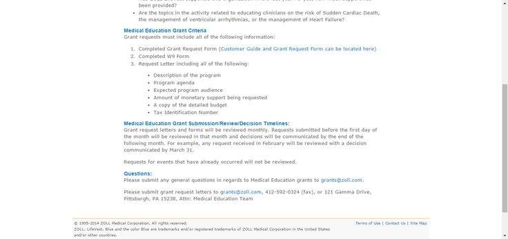 Medical Education Grant Request Program ZOLL Medical Corporation - grant budget example Medical Education Grant Request Program ZOLL Medical Corporation - grant budget example