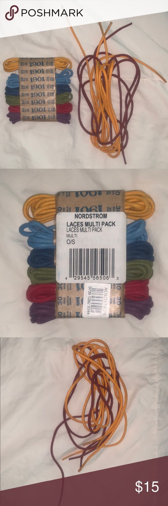🌈 1901 Nordstrom rainbow shoe laces Mix it up with different colors. Set of m...