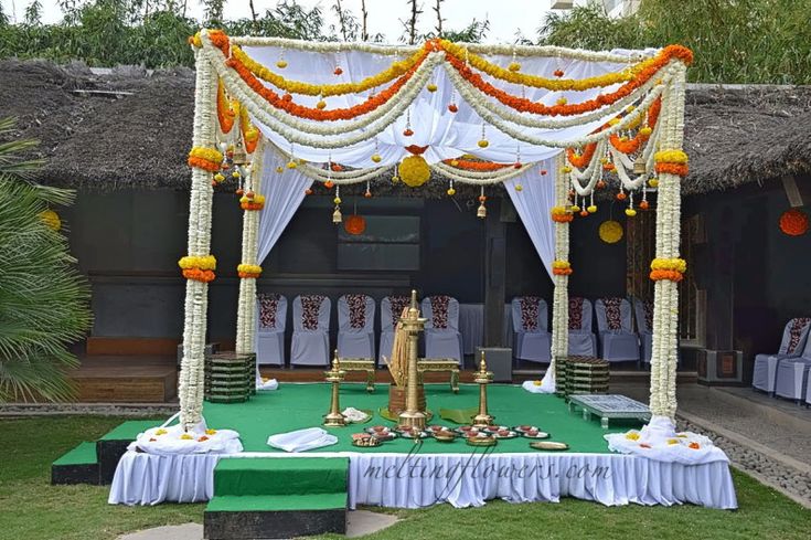 Outdoor Wedding Venues In Bangalore Best Ones And How To Choose Homemade Wedding Decorations Beautiful Wedding Decorations Marigold Wedding Decoration