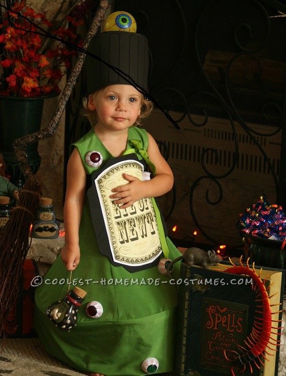original costume idea for a toddler eye of newt magic potion bottle costume - Original Ideas For Halloween original costume idea for a toddler eye of newt magic potion bottle costume - Original Ideas For Halloween