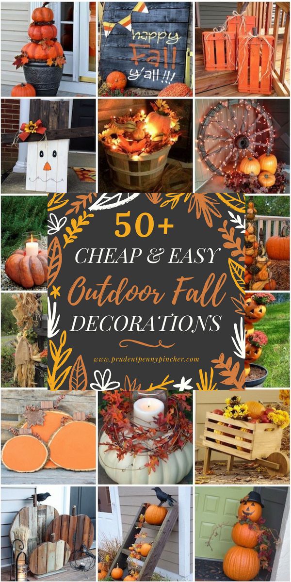 50 Cheap and Easy DIY Outdoor Fall Decorations