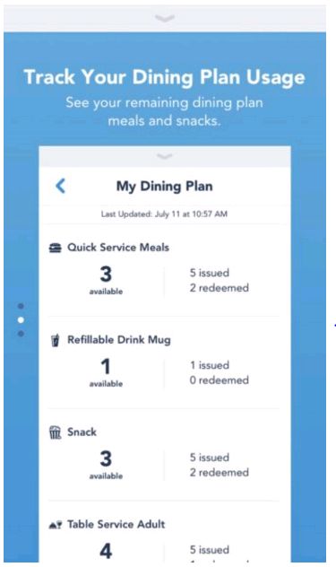 Disney World App Dining Credits Update! Disney