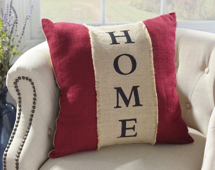Red Burlap Home Pillow AccentsBurlapRustic FarmhouseFarmhouse StyleThrow Red Burlap Home Pillow AccentsBurlapRustic FarmhouseFarmhouse StyleThrow