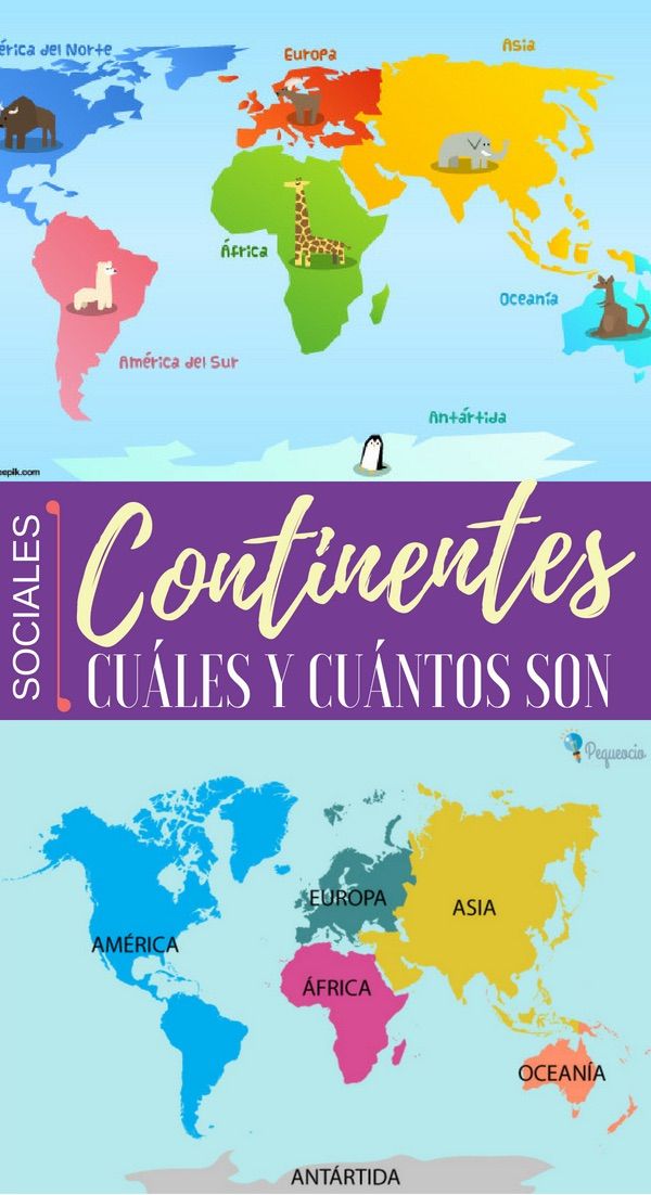Continentes Cuántos Son Continentes Los Continentes Del Mundo Continentes Y Océanos