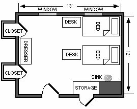 Collins Dorm Room Size Baylor Collins Dorm Room Size Baylor