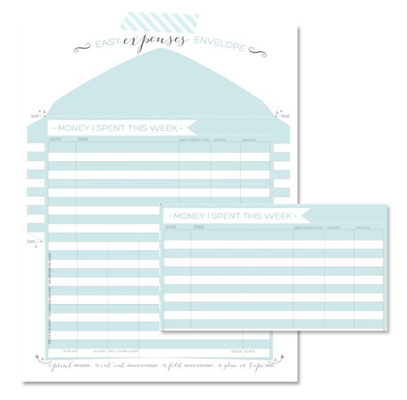 cute bill tracker template