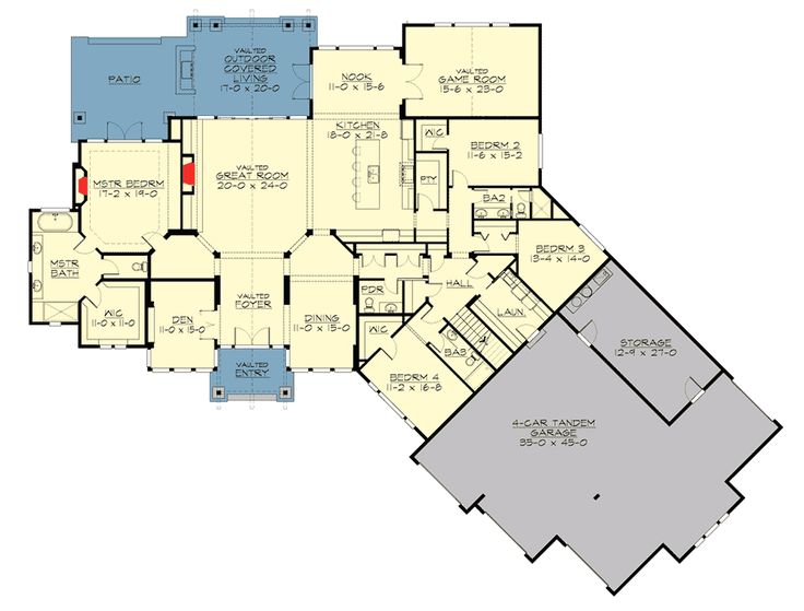 Richly Detailed Craftsman House Plan - 23637JD | Architectural Designs - House P...