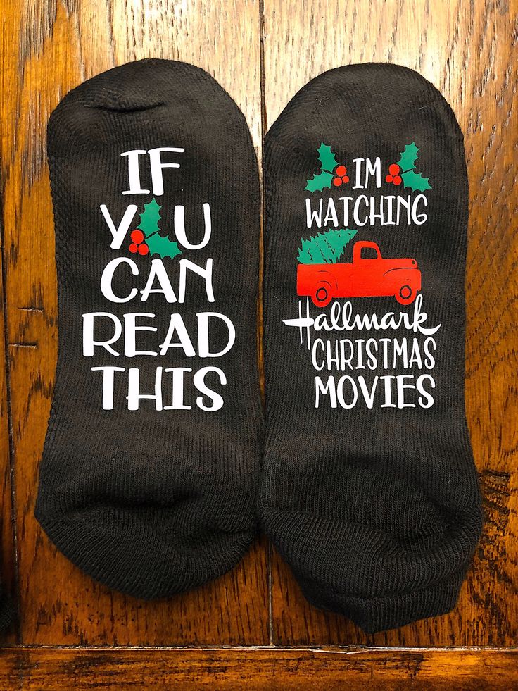 Christmas movie socks If you can read this Hallmark Socks