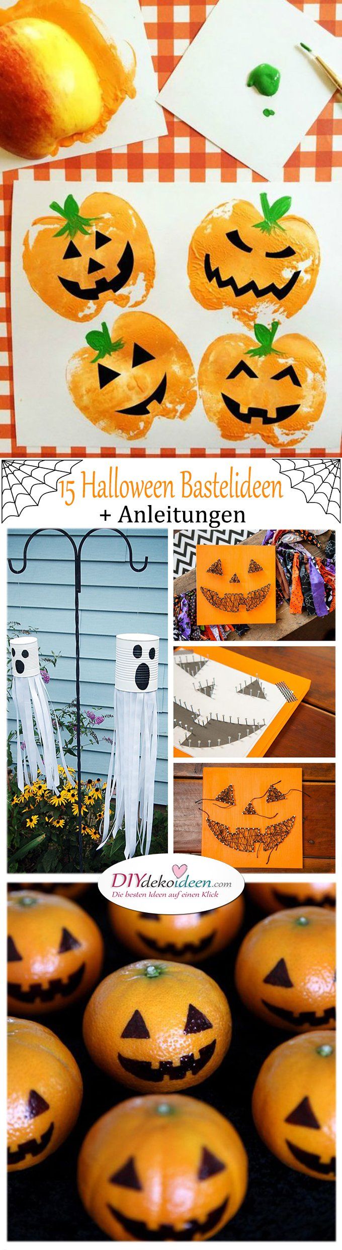 Es spukt! 15 Halloween Bastelideen + Anleitungen