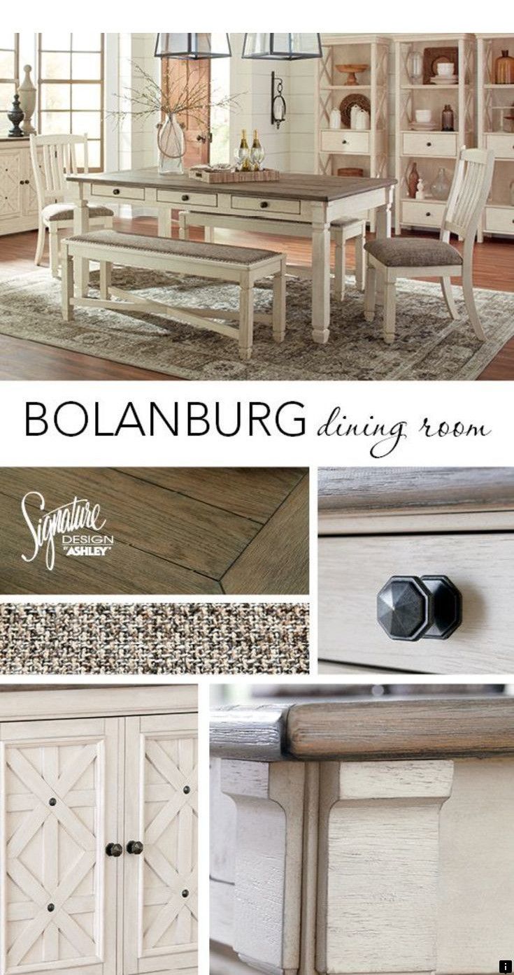 Bolanburg Dining Room Set W Upholstered Chairs Rectangular